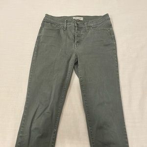 Olive Green Madewell Jeans